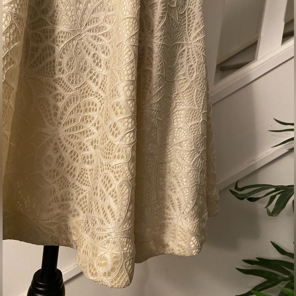 White Lace Mini Party Dress - Picture 3 of 4